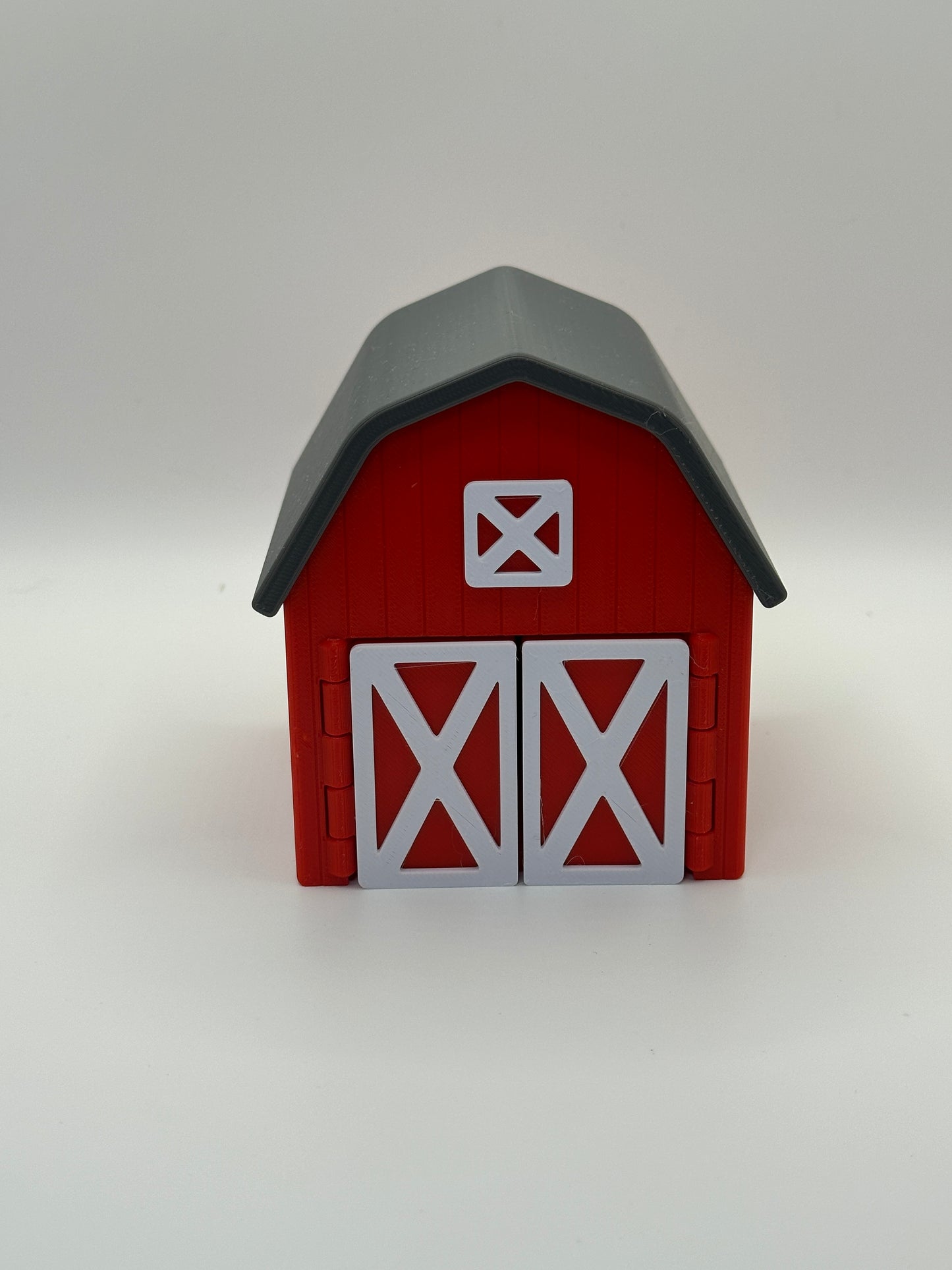 Red Barn with revolving doors with 5 mystery farm animals