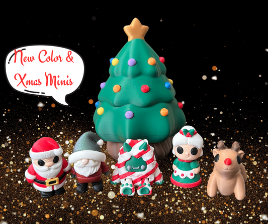 Christmas Tree Container w/ minis