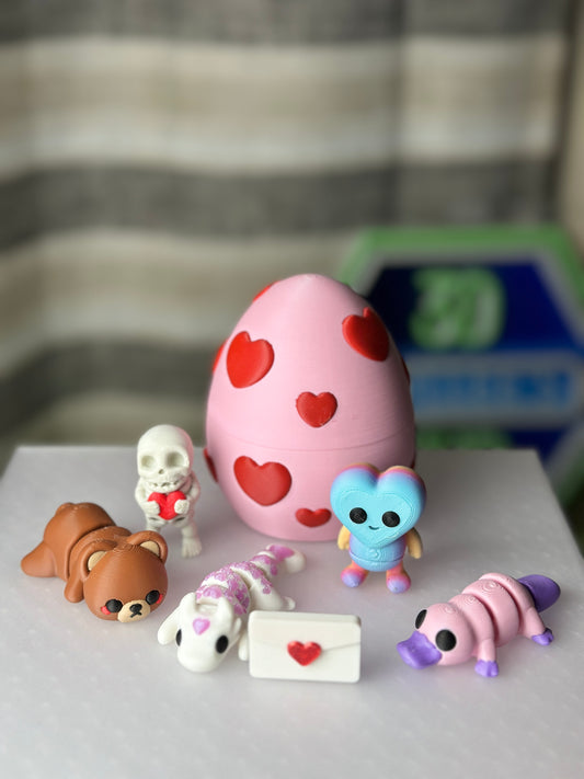 Heart Dragon with 5 minis & bonus love letter