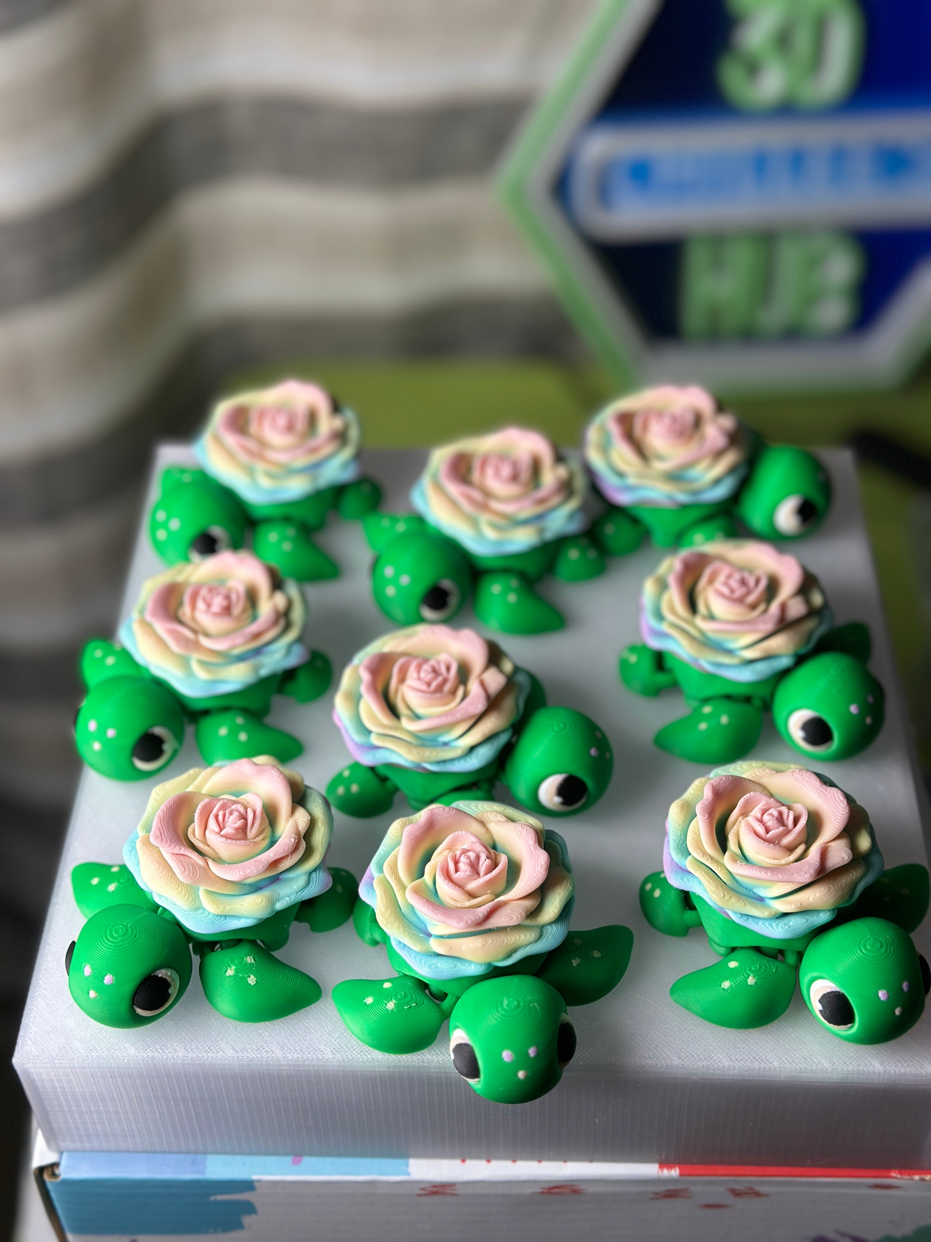 Articulating Flower Turtle