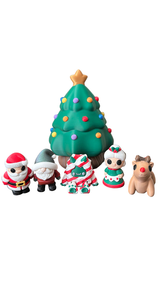 Christmas Tree Container w/ minis